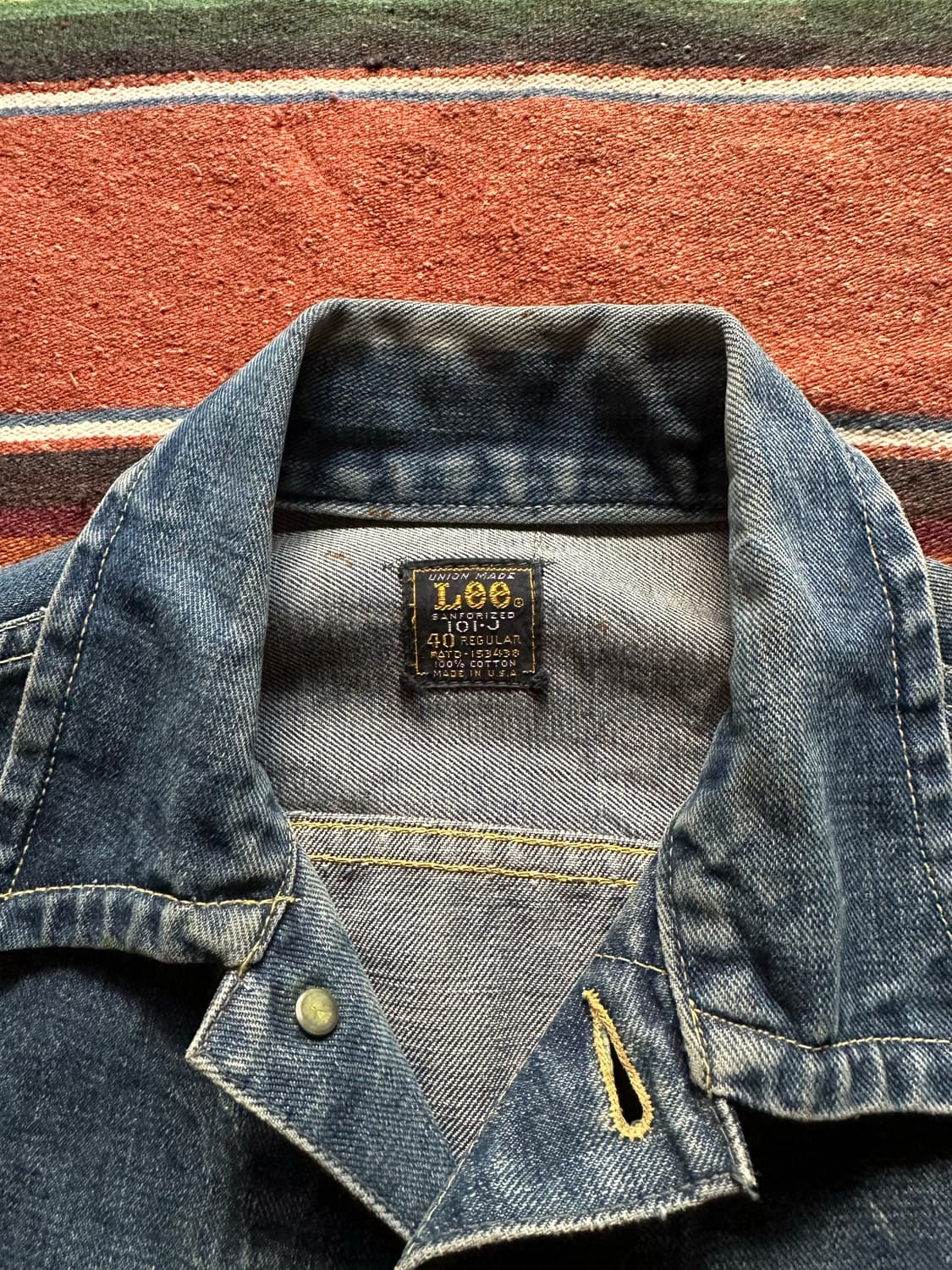 60s USA LEE 101-J DENIM JACKET 상품이미지5
