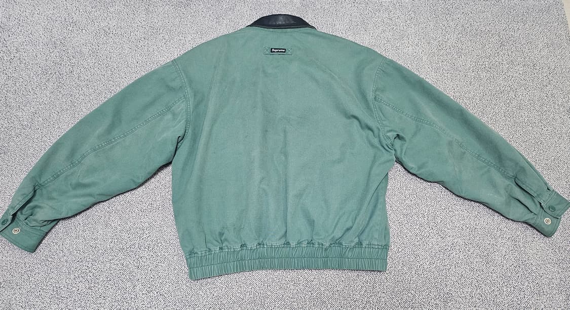 23fw 슈프림 레더 칼라 유틸리티 자켓 그린 상품이미지7