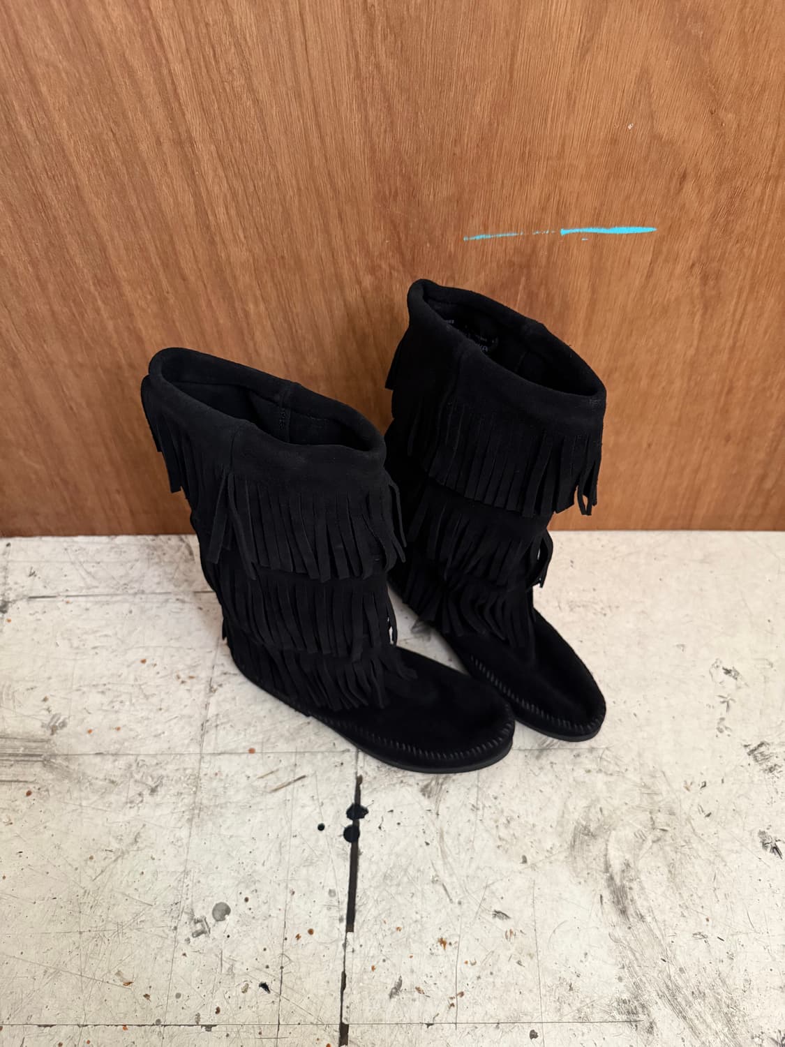 MINNETONKA  fringe suede boots  상품이미지3