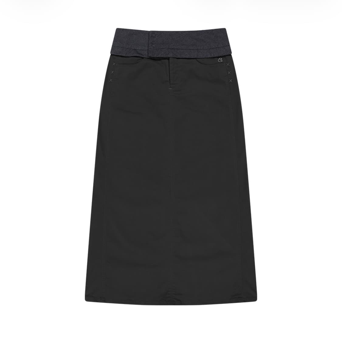 코이세이오 웨이스트 패널 스커트 차콜 상품이미지1