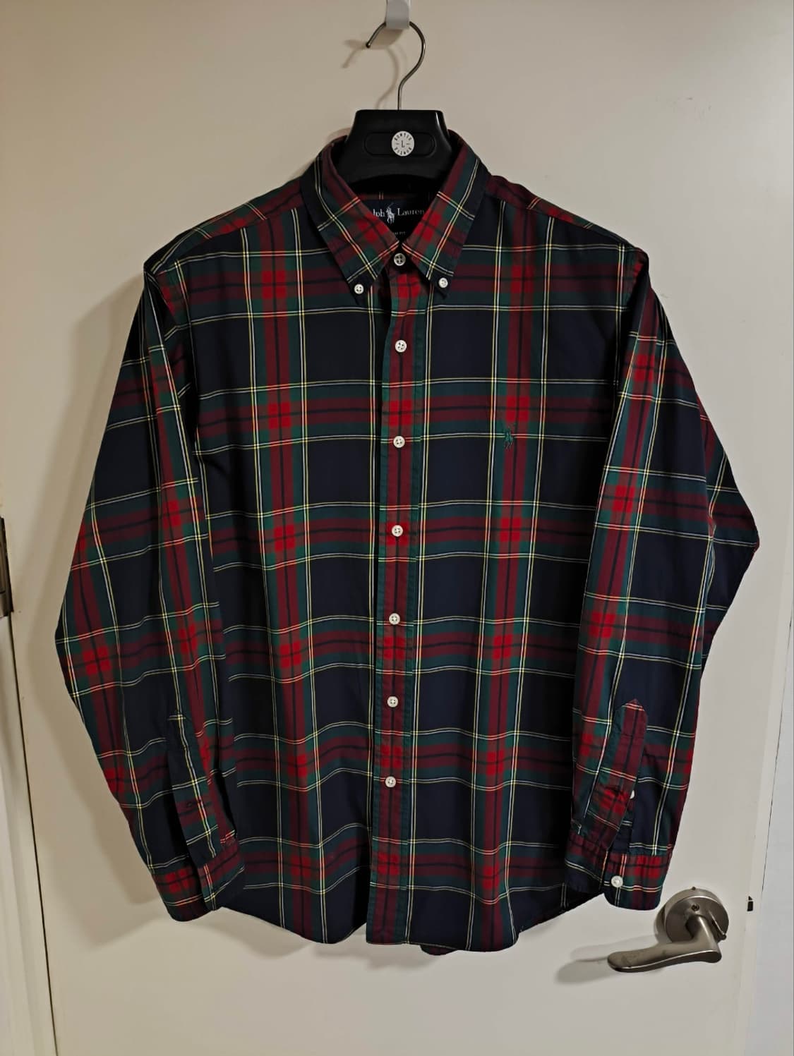 L 폴로랄프로렌 레드포니 타탄체크 셔츠 남방 상품이미지1