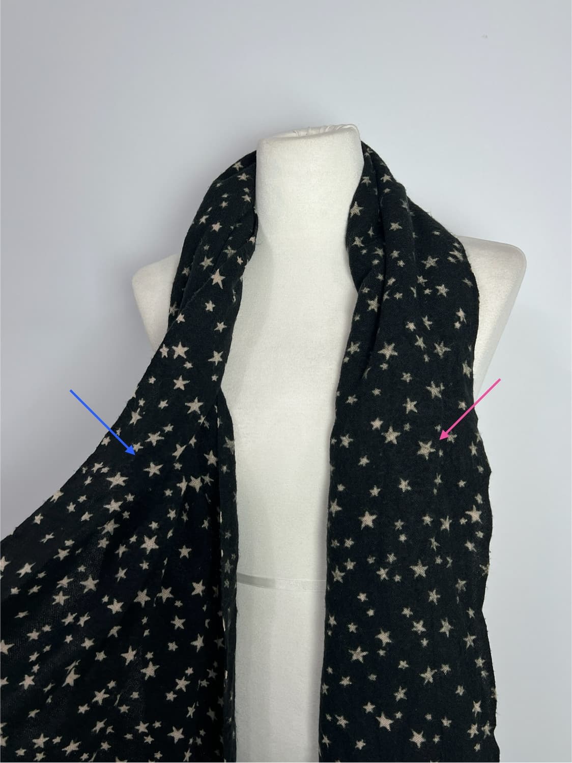 IIMK MICHEL KLEIN 별 패턴 머플러  상품이미지5
