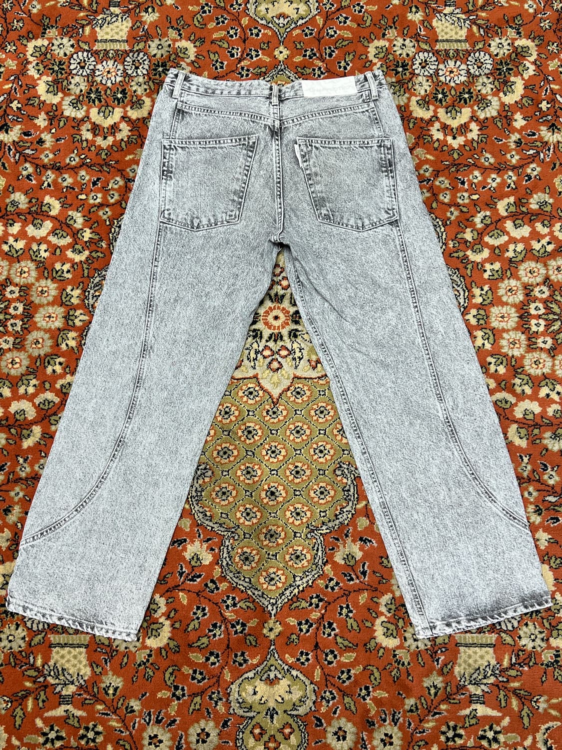 [M] 언어펙티드 트랙 데님 그레이 팬츠 상품이미지5