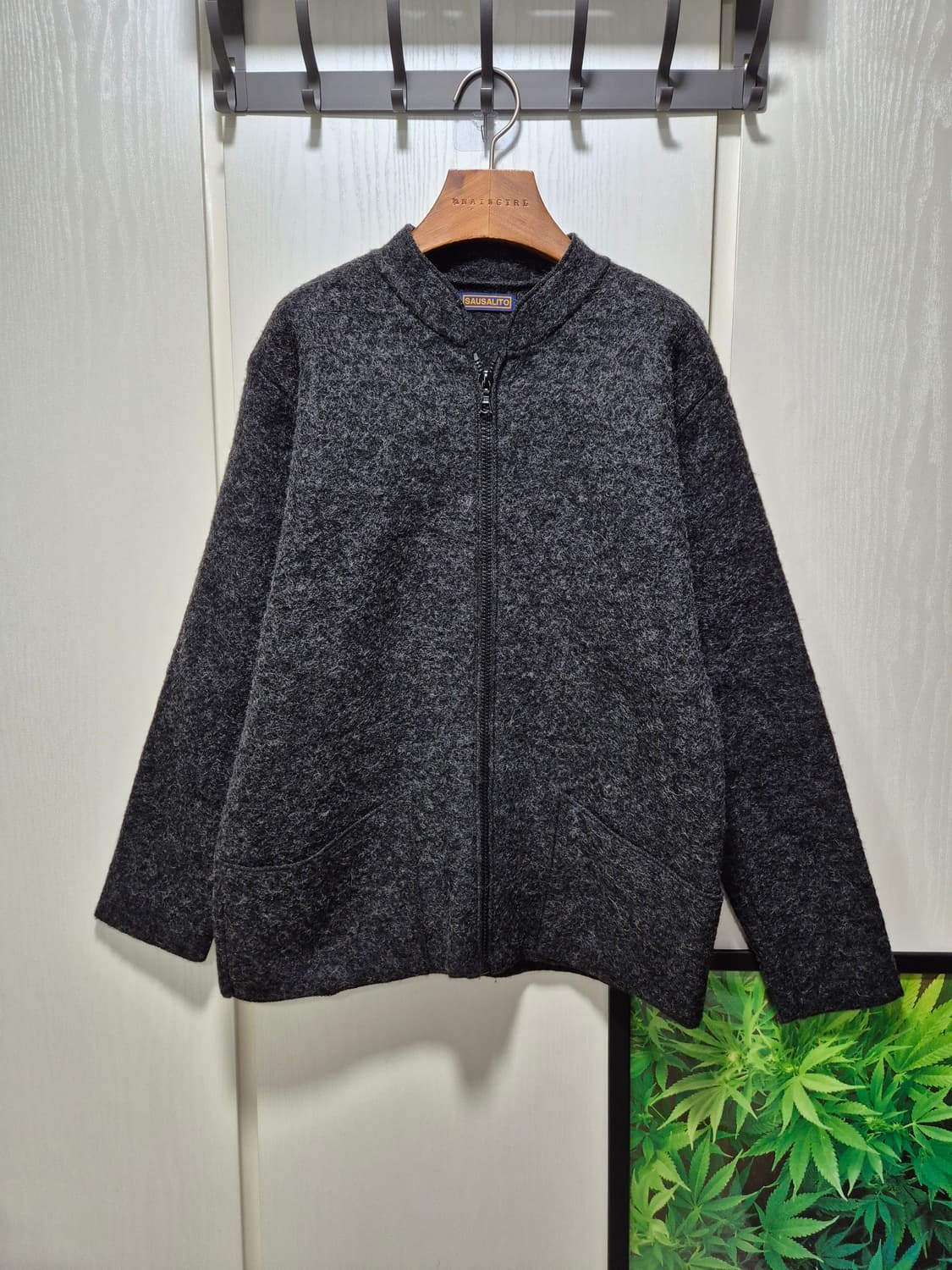 (세일)VTG. GAUSALITO 차콜 압축울자켓 상품이미지1