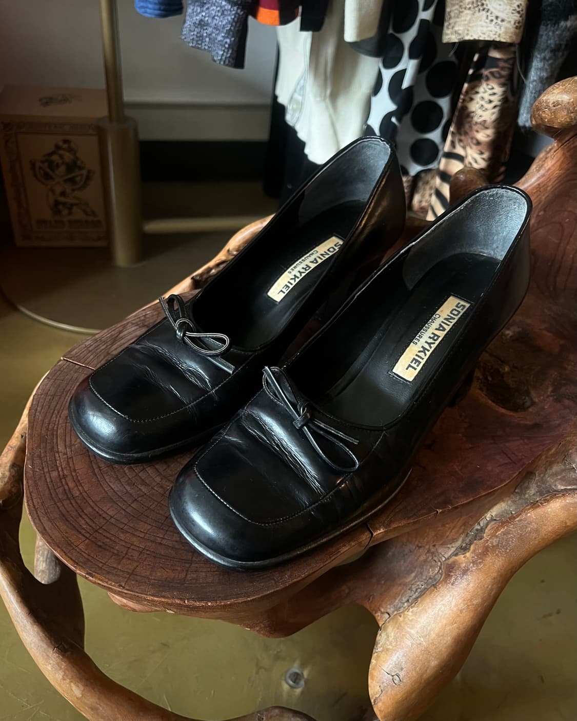 1990s SONIA RYKIEL Old Square Toe Pumps  상품이미지2