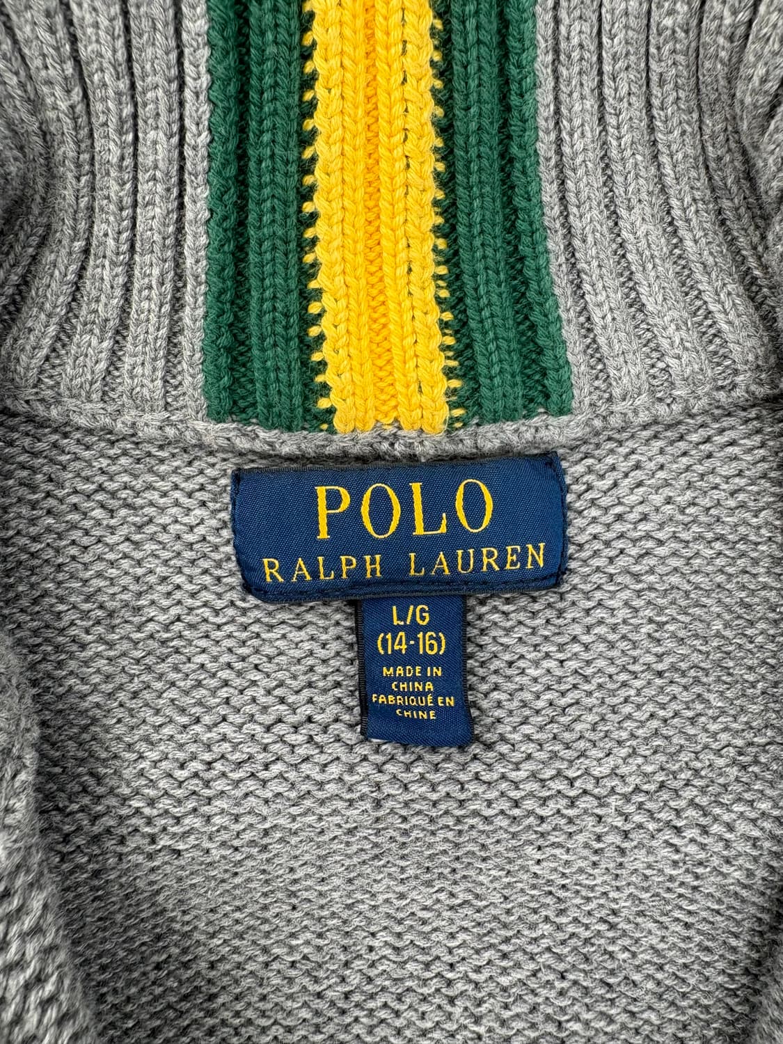 🧵 Polo Ralph Lauren 하이넥 니트 집업 가디건 상품이미지3