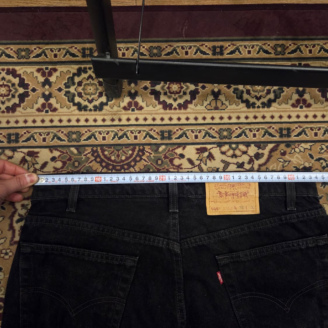 90s 리바이스 505 블랙진 흑청 made in usa 상품이미지6