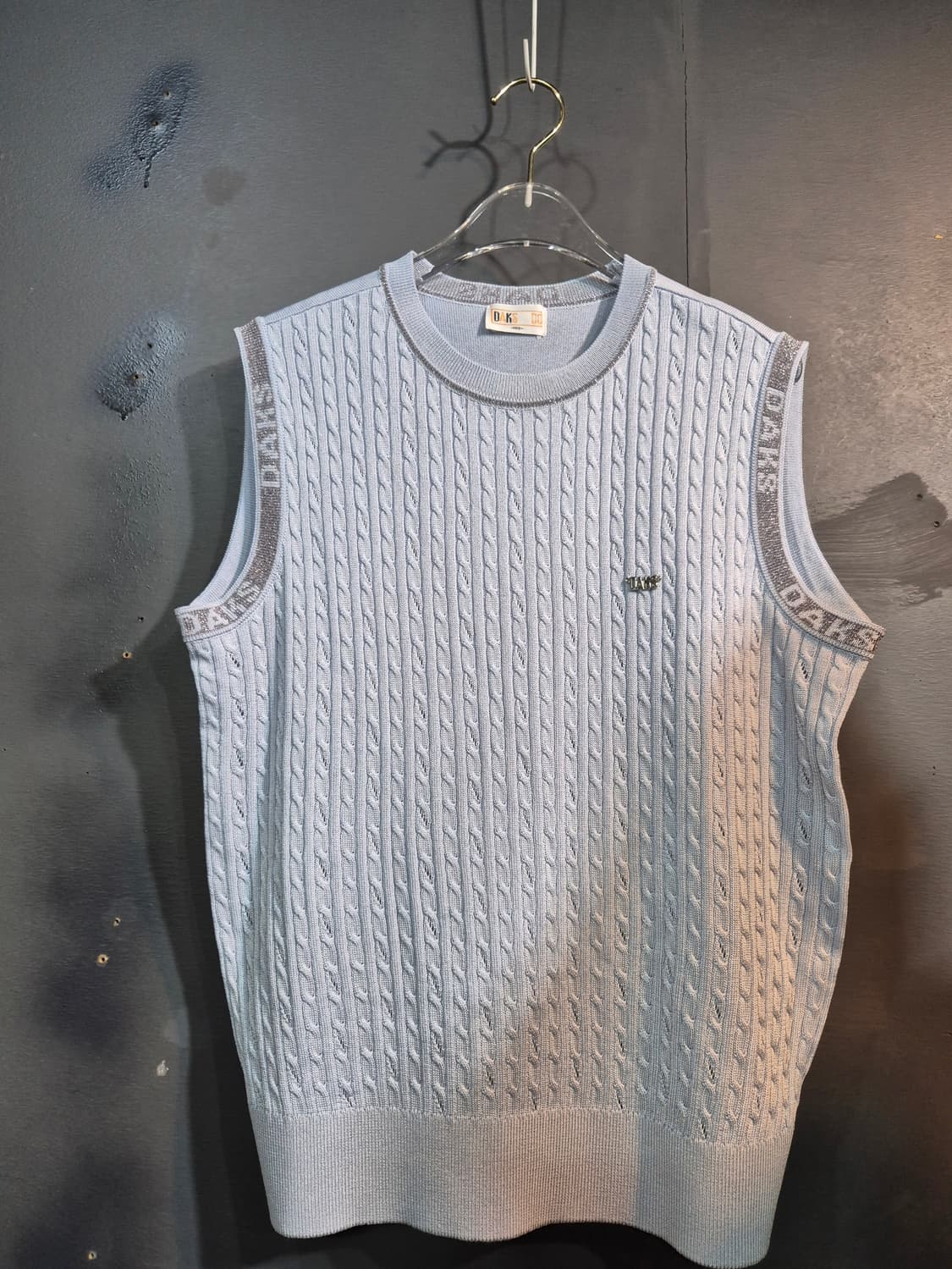 닥스 꽈배기 니트 조끼 100 상품이미지1