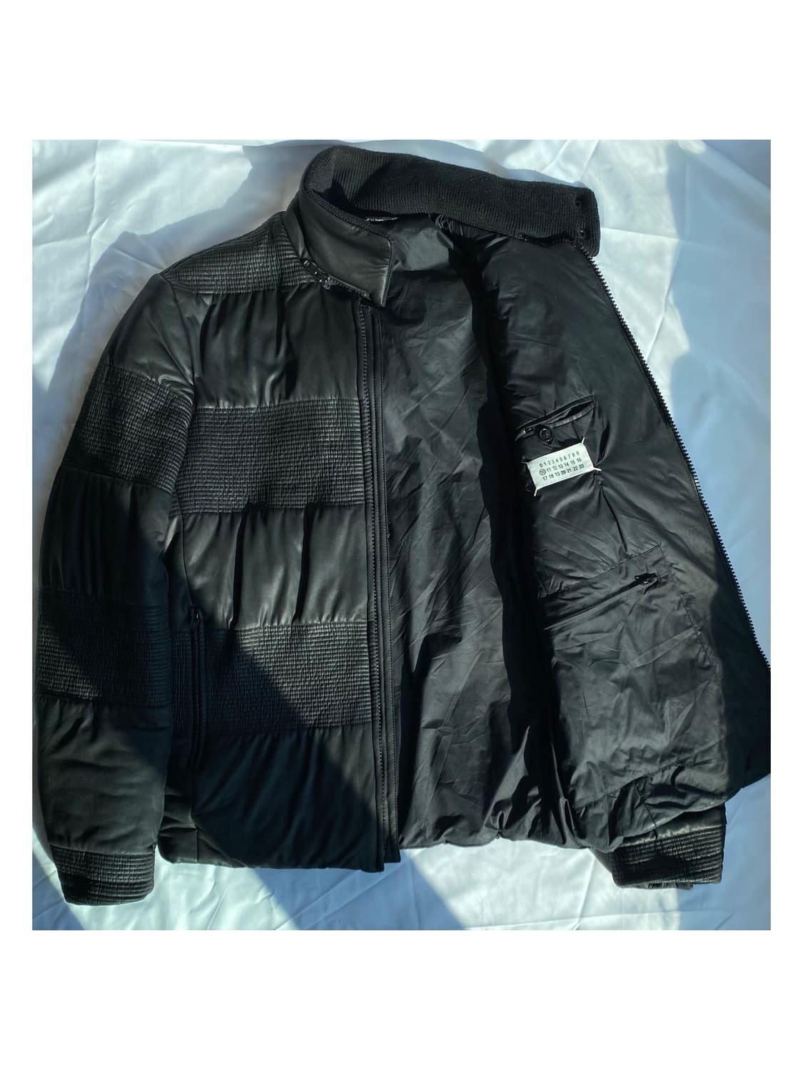 마틴 마르지엘라 패널 왁스드 패딩 자켓 아카이브 푸퍼 아티저널 상품이미지4