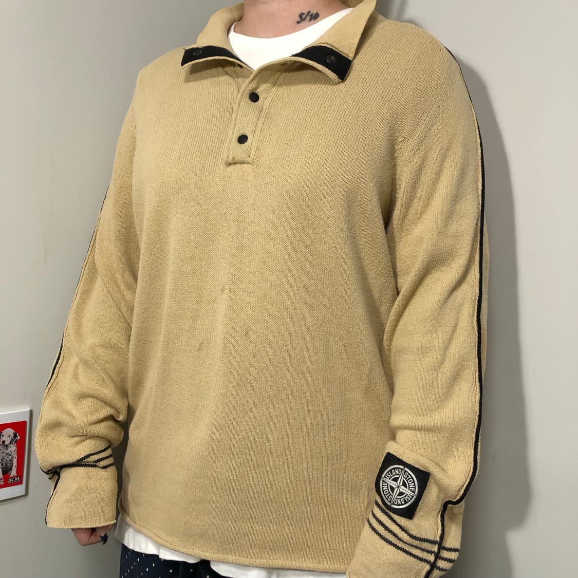 스톤아일랜드 90‘s 반집업 니트  상품이미지8