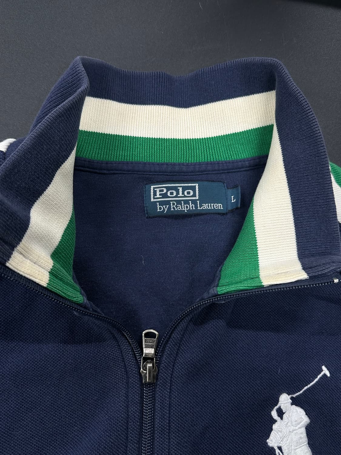 폴로 랄프로렌 네이비 빅포니 집업 상품이미지5