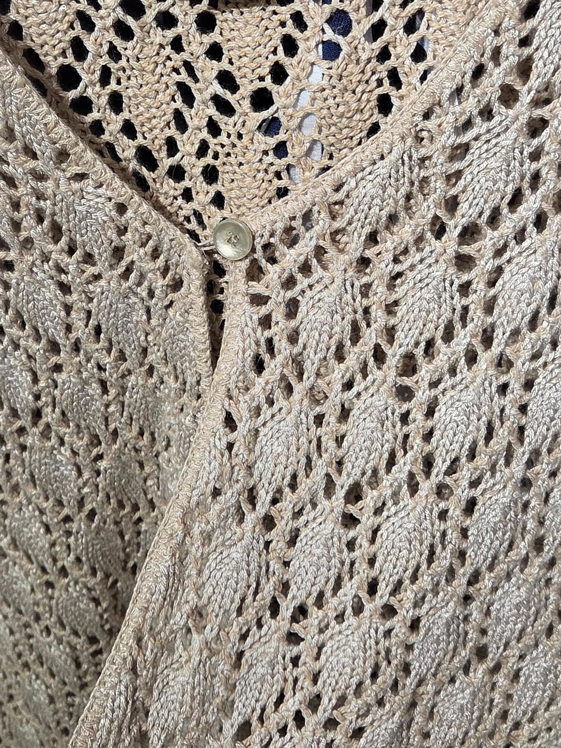 1990s USA yarnworks 원버튼 가디건 상품이미지6