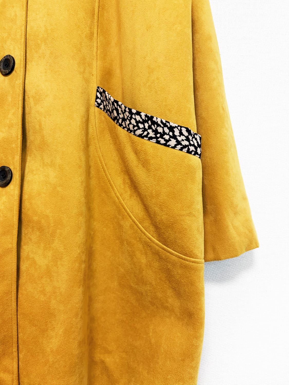 Raglan Detail Midi Coat - Mustard 상품이미지3