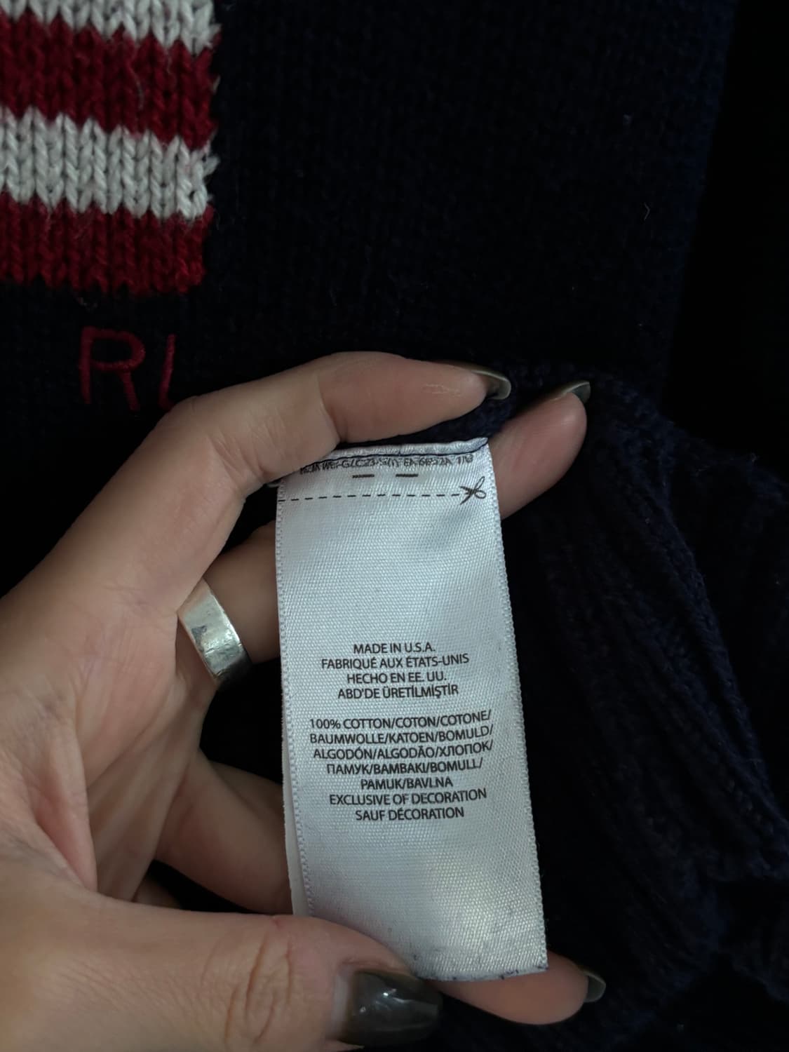 Polo 폴로 랄프로렌 MadeinUSA 신형 성조기 니트 상품이미지5