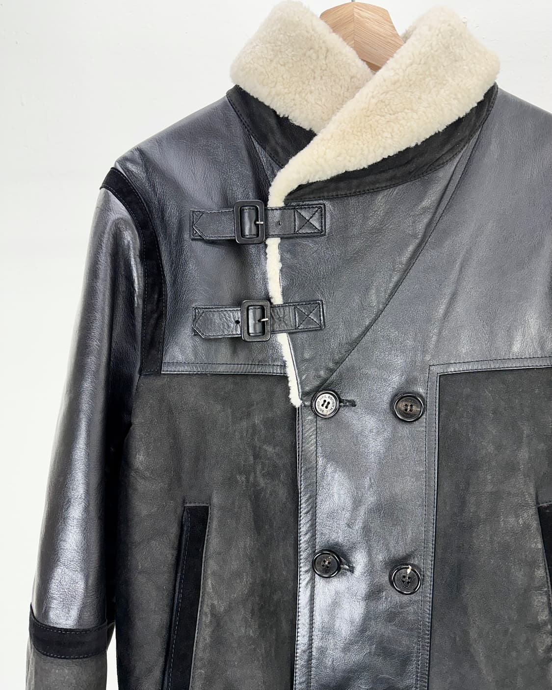 닐바렛 베라 펠레 셰어링 모터사이클 레더 무스탕 자켓 상품이미지3