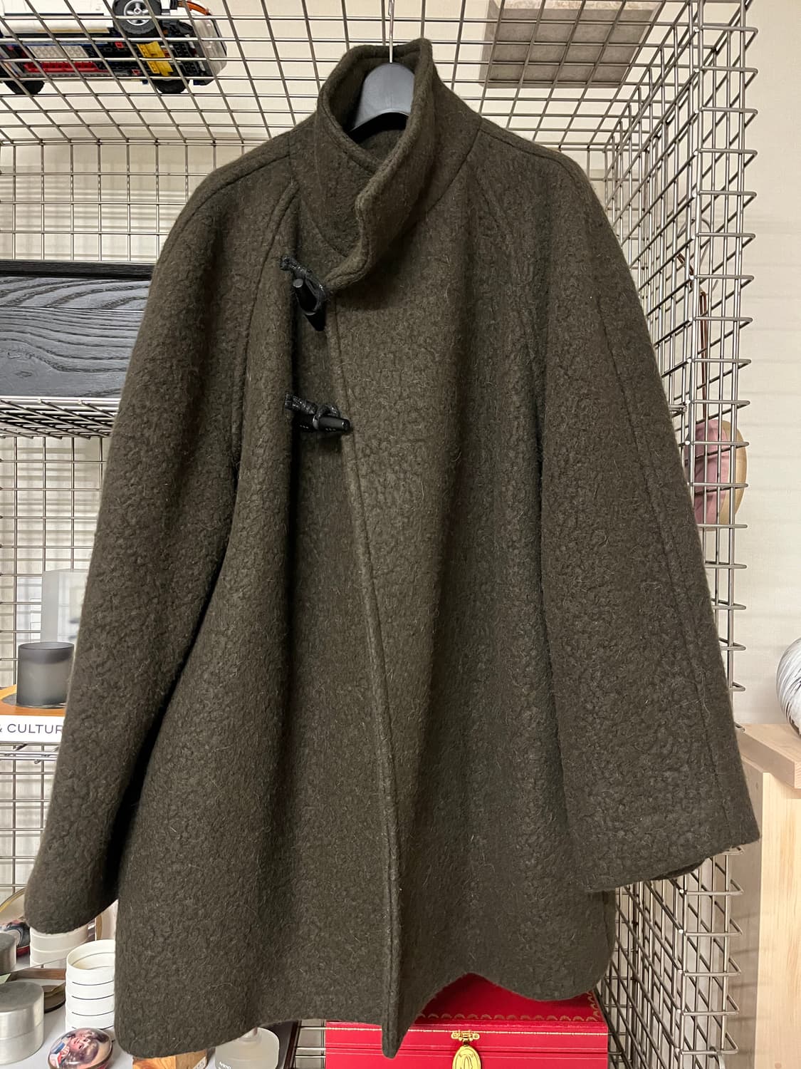 GBH X 현주파크 하이넥 토글 코트 브라운 상품이미지1