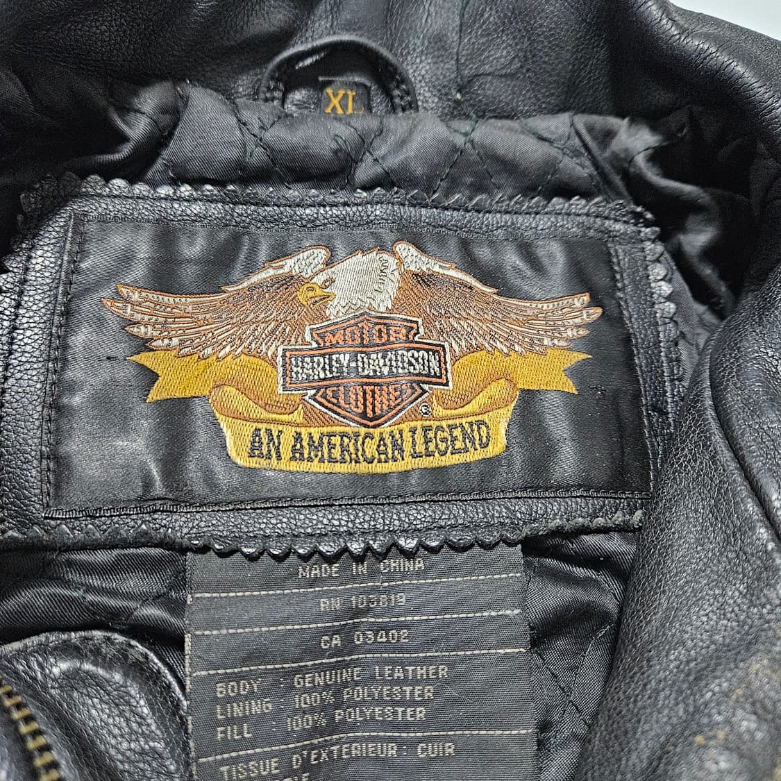 할리데이비슨 플레임 이글 레더자켓[XL] 상품이미지8