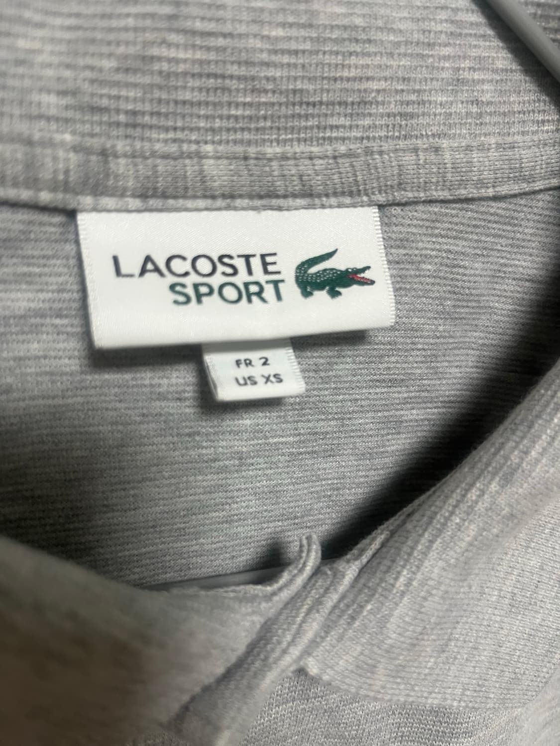 라코스테 그레이 긴팔 카라티셔츠 상품이미지3