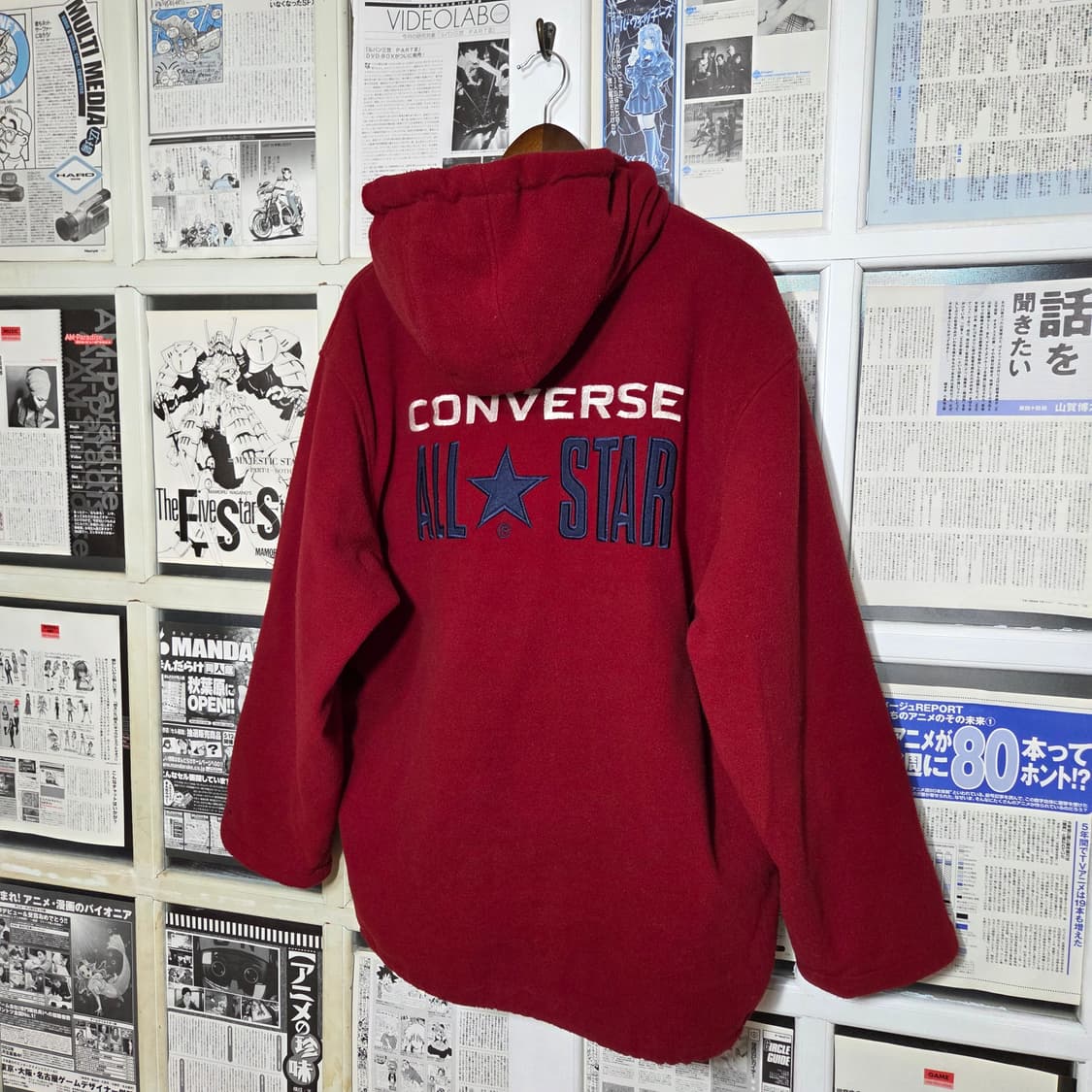 JPN 컨버스 누빔 플리스 투웨이 후드집업 상품이미지6