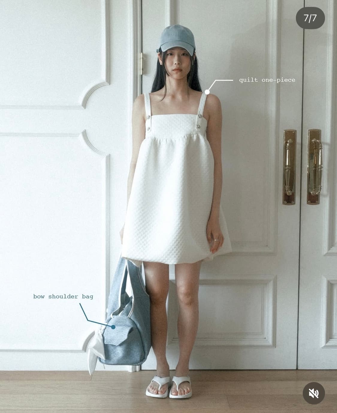 시월107 siweol 데님레더 보우백 숄더백 상품이미지7