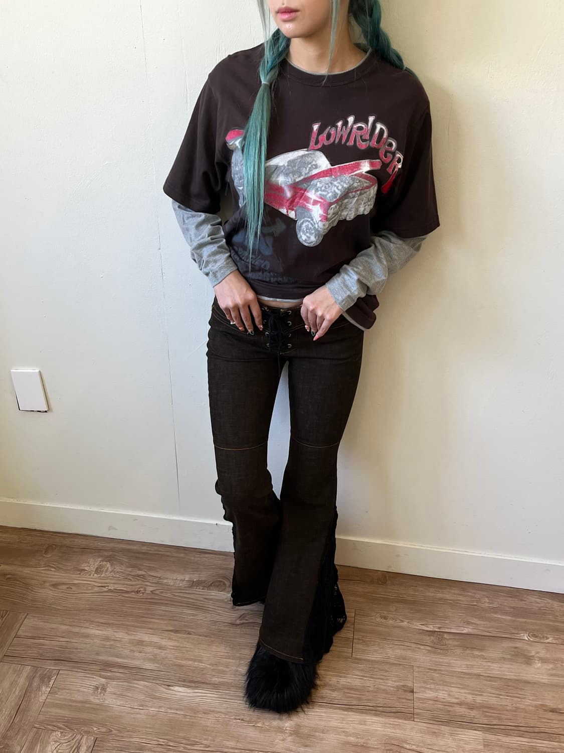 Pura 레이어드 데님 팬츠 상품이미지5