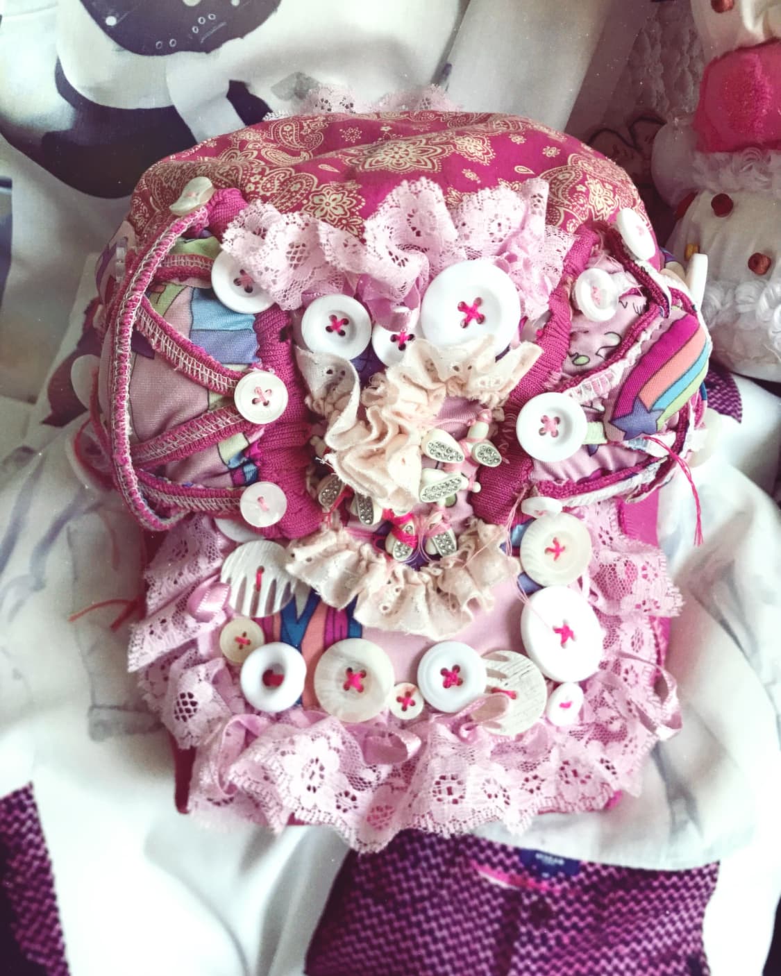 Kitsch candy Cat-Ear embossed cap 상품이미지1