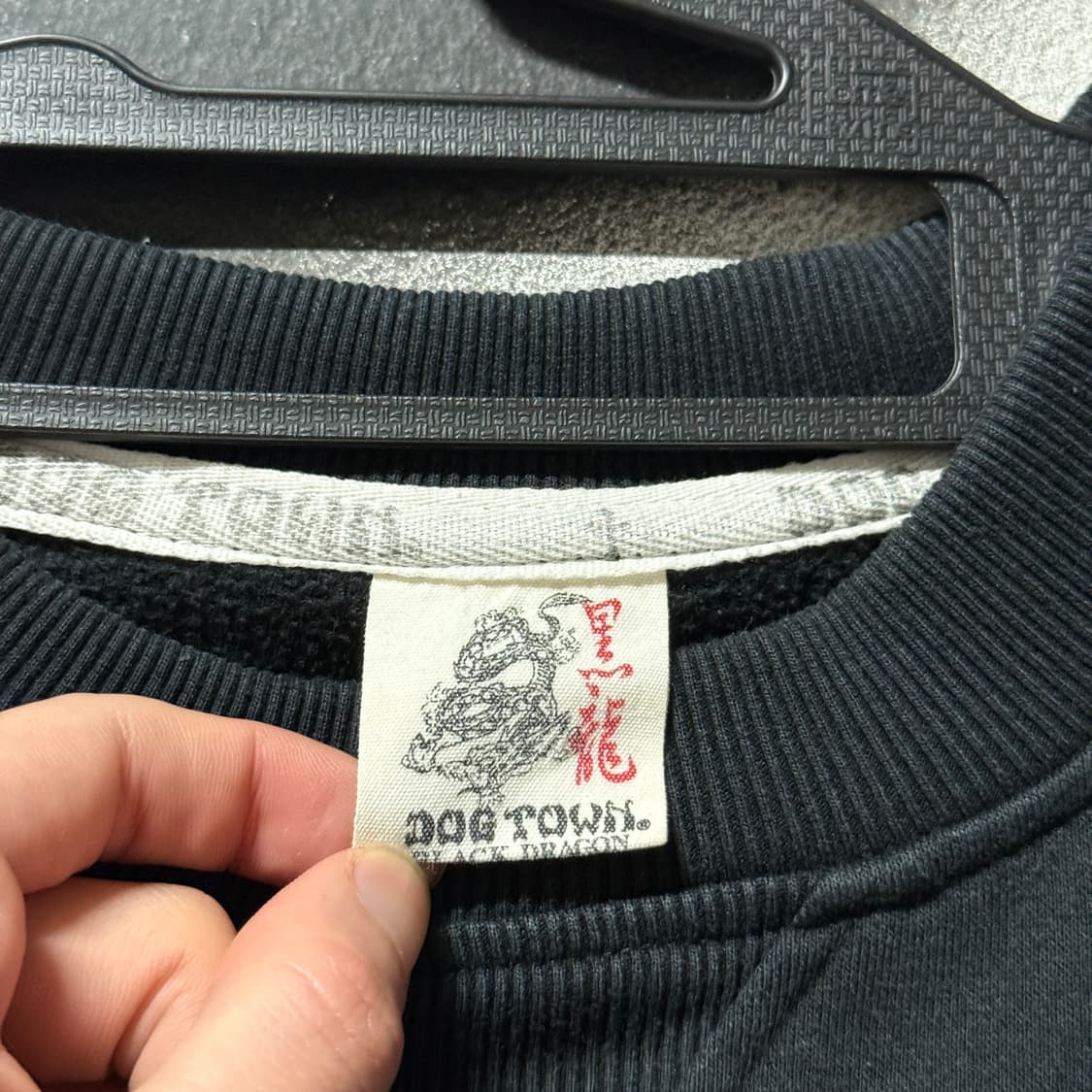 도그타운 재패니즈 오리엔탈 자수 디테일 크롭 스웻 셔츠 상품이미지7