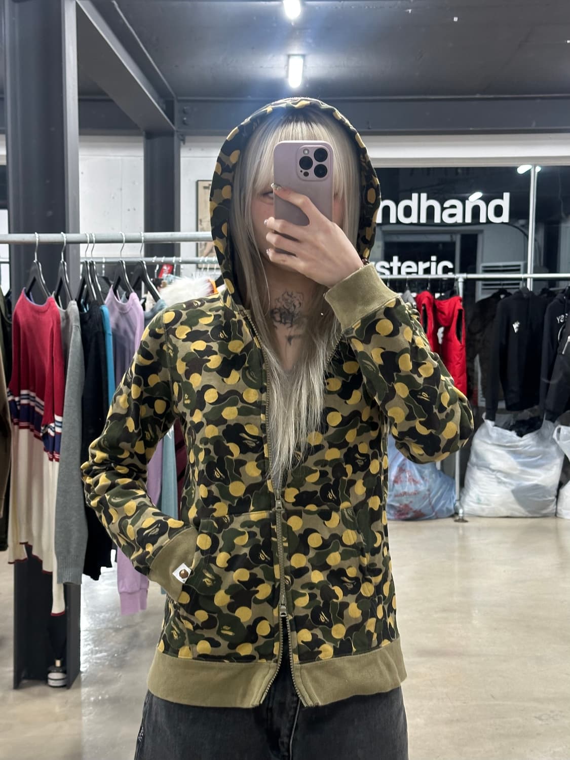  Bape 카모플라쥬 후드 집업 상품이미지3