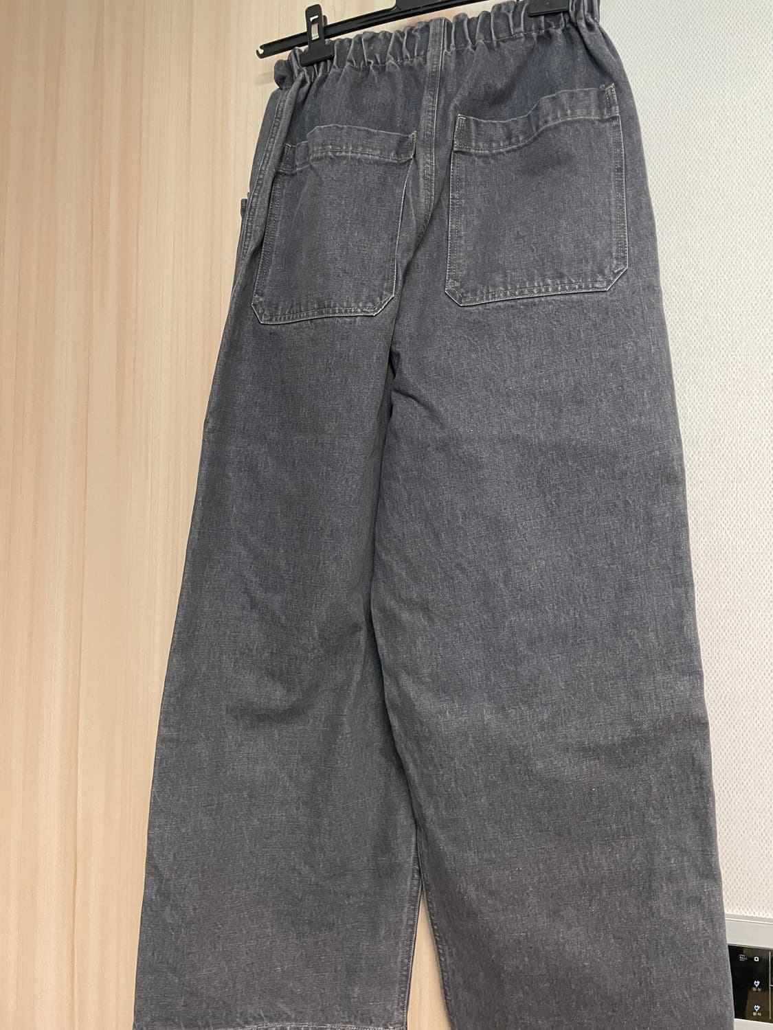 [3] 캐피탈 더블니 이지 팬츠 블랙 키나리 상품이미지4