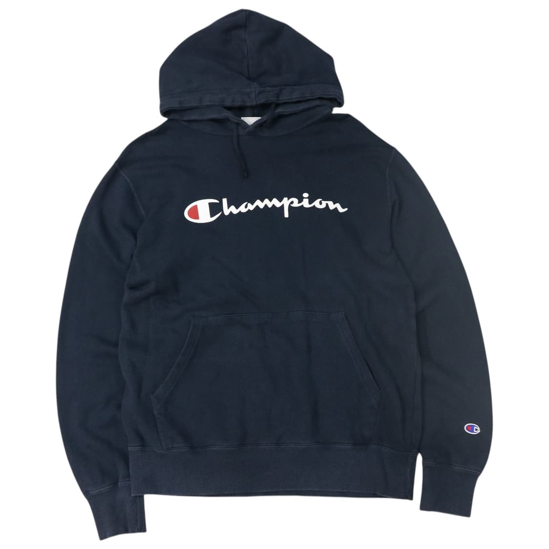Champion 챔피온 빈티지 빅로고 네이비 후드티 (L) 상품이미지1