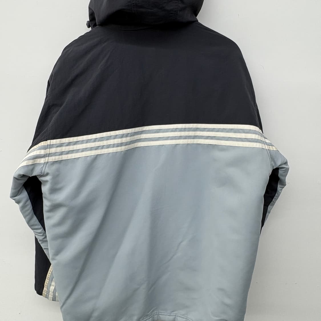 아디다스 블랙/회색 아노락 후드 자켓 남성 XL 상품이미지6