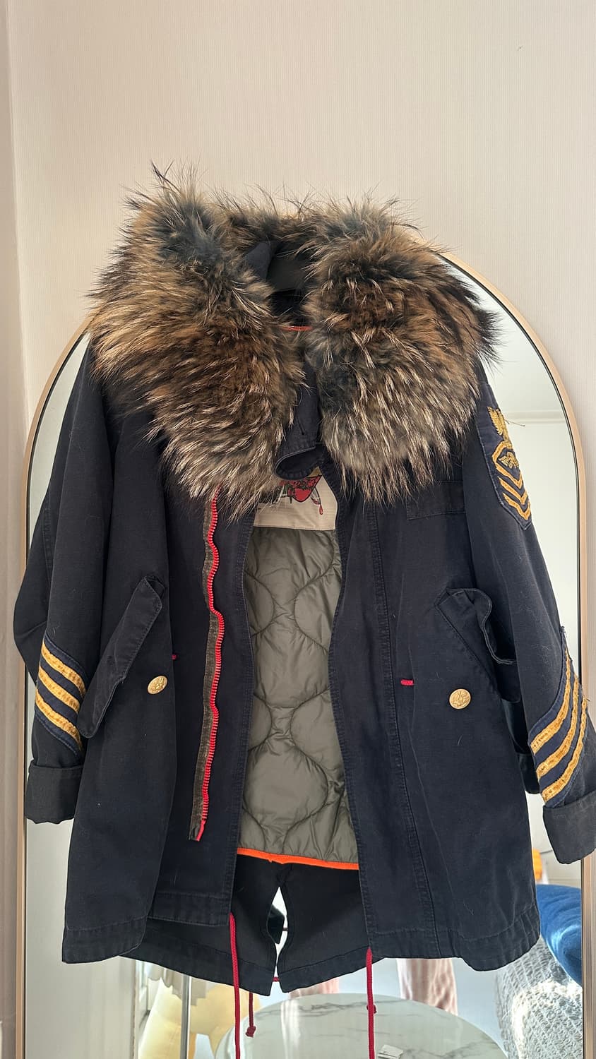 편집샵구매 야상퍼후드 38사이즈 상품이미지1