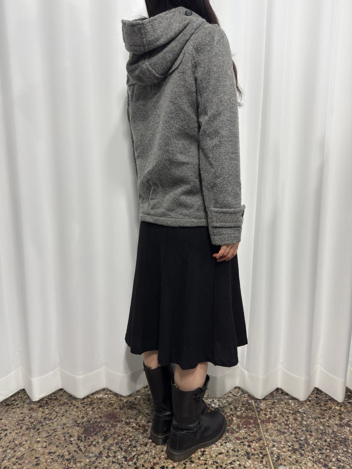 duffle hood wool jacket 상품이미지6