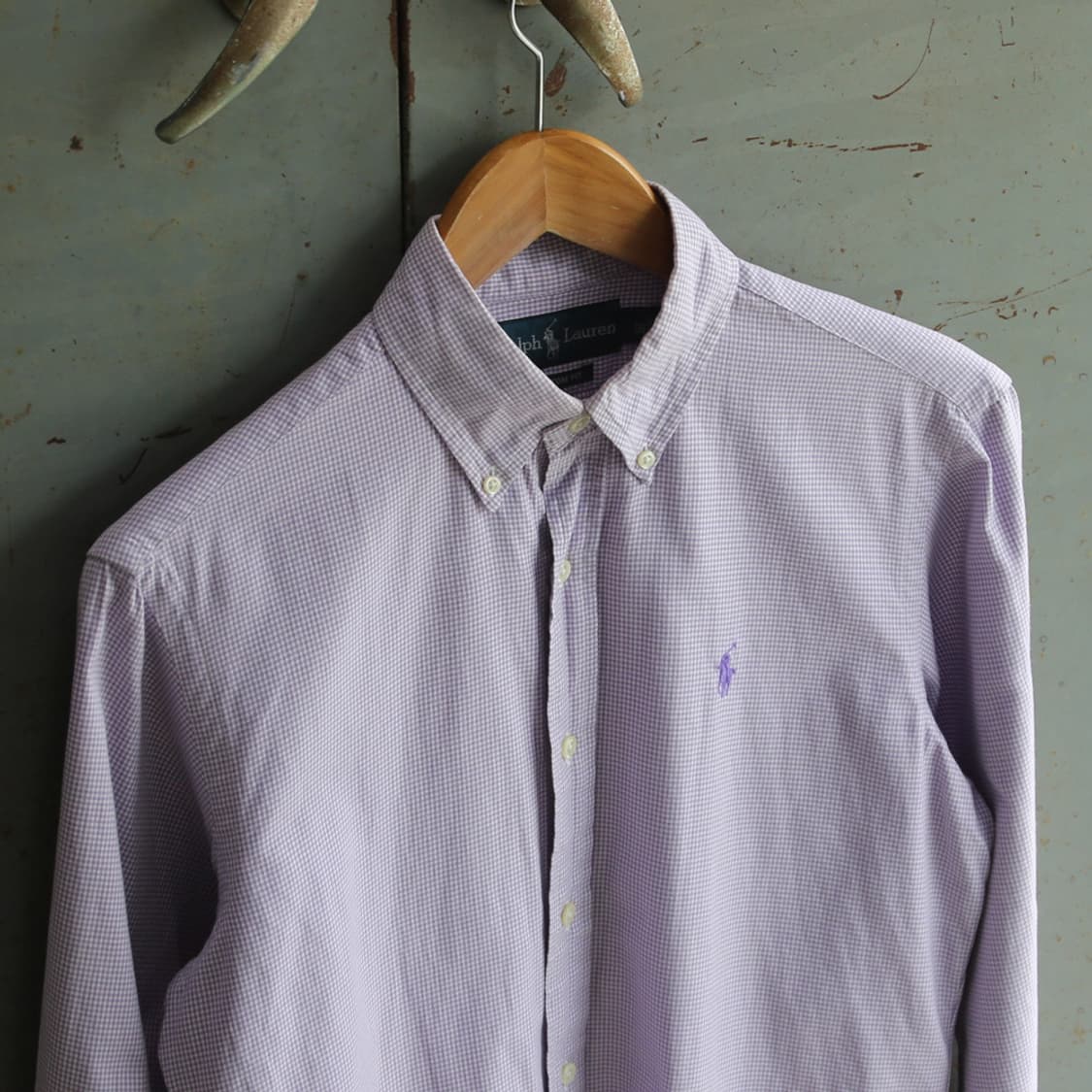 (착용컷) 폴로 랄프로렌 체크 셔츠 (남성용 98-100) 상품이미지1