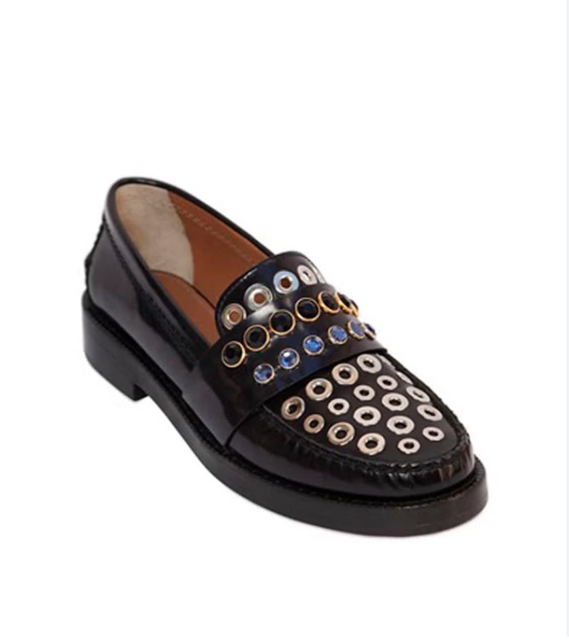 Sonia Rykiel 소니아 리키엘 아일렛 포인트 가죽 로퍼  상품이미지1