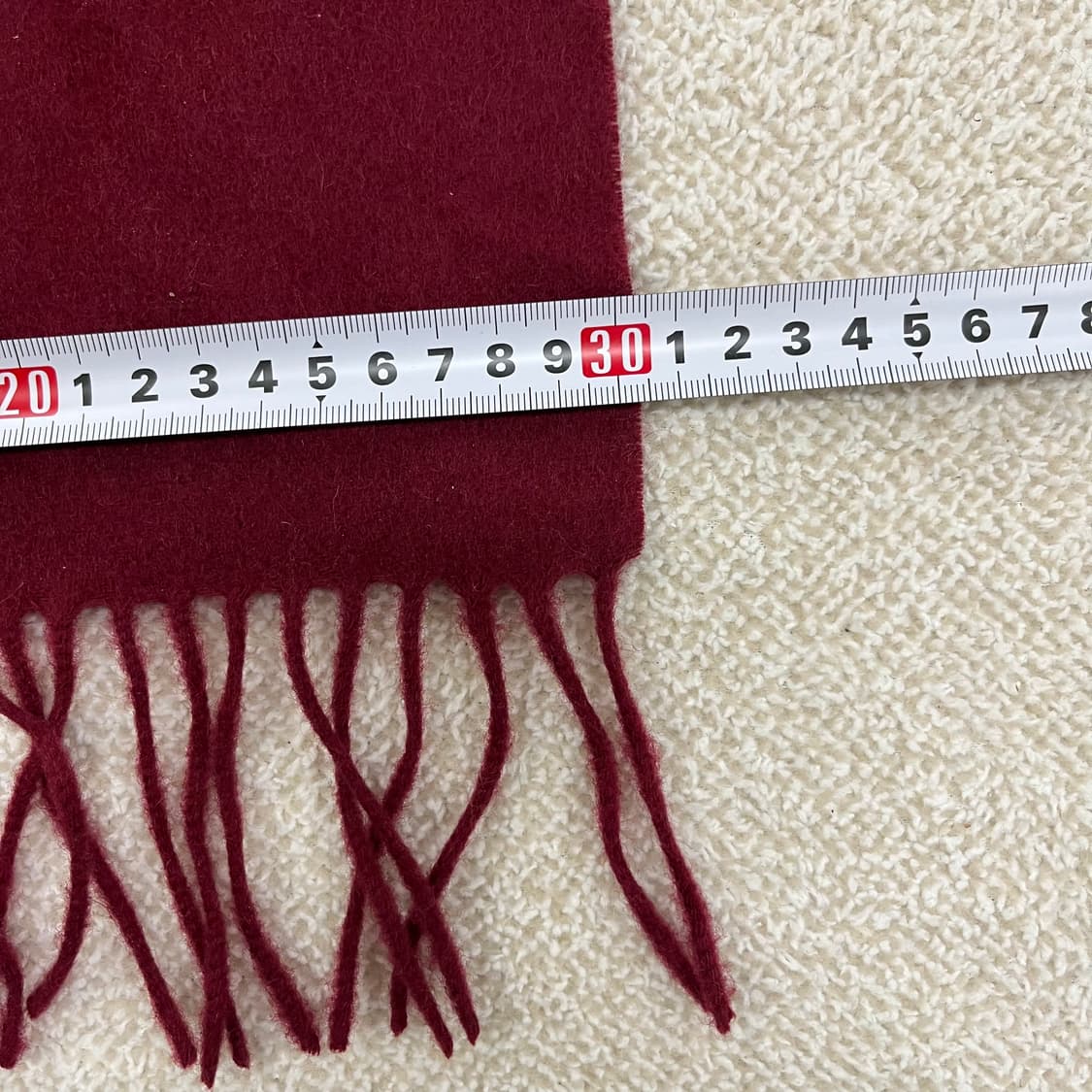 [F] 럭키슈에뜨 버건디 울 머플러 스카프 목도리 0107M1 상품이미지6