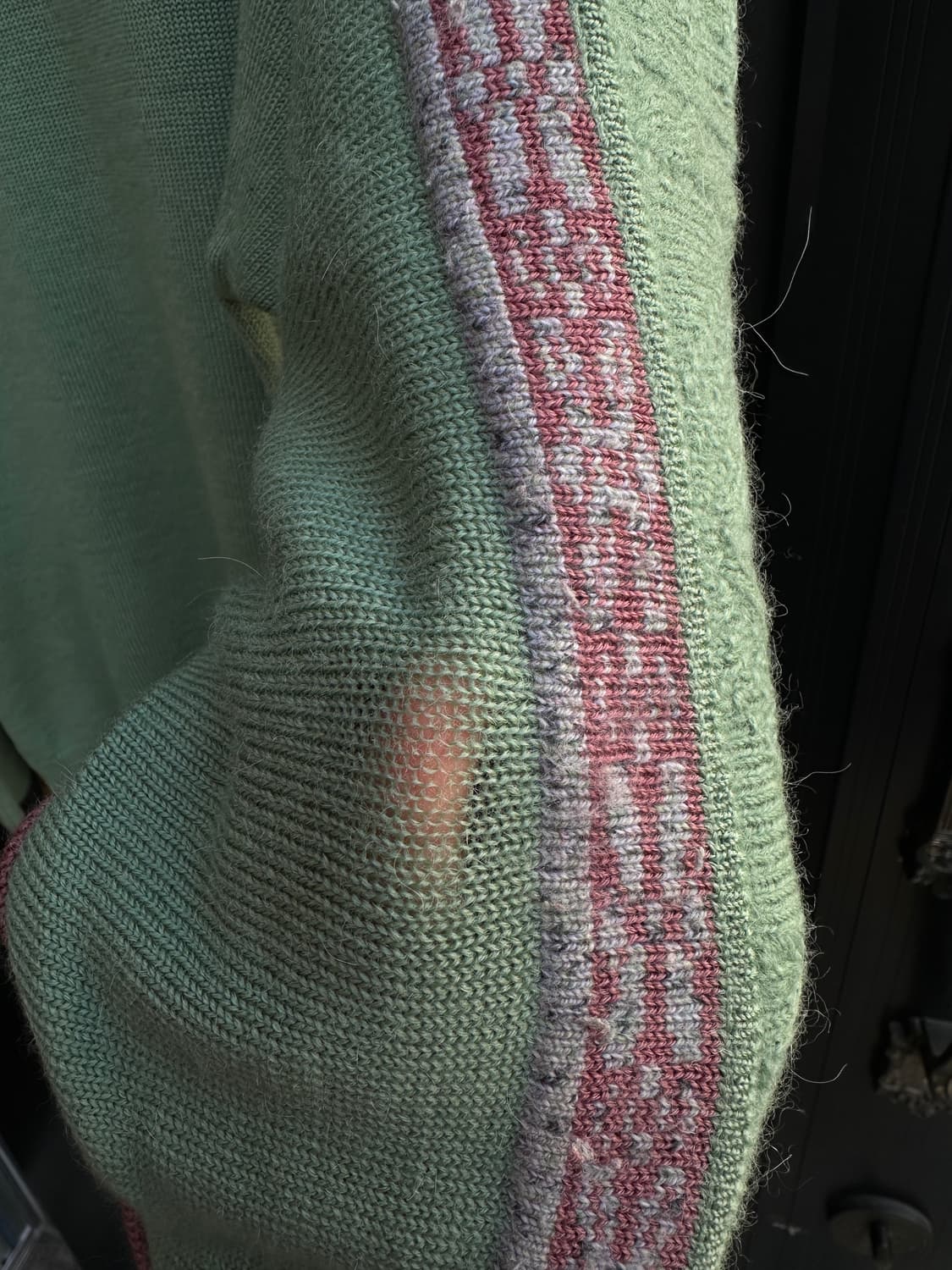 lancel 민트색 니트 상품이미지4