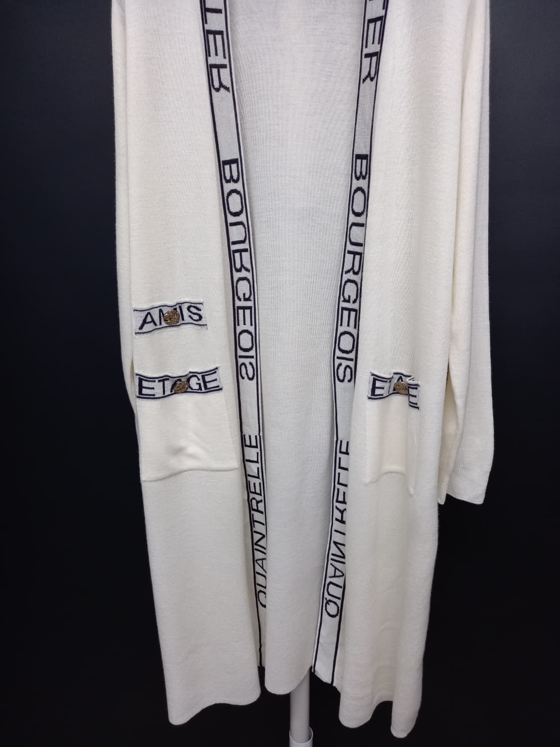 새 시슬리 춘추동 롱 니트 가디건 F 44-77 상품이미지3