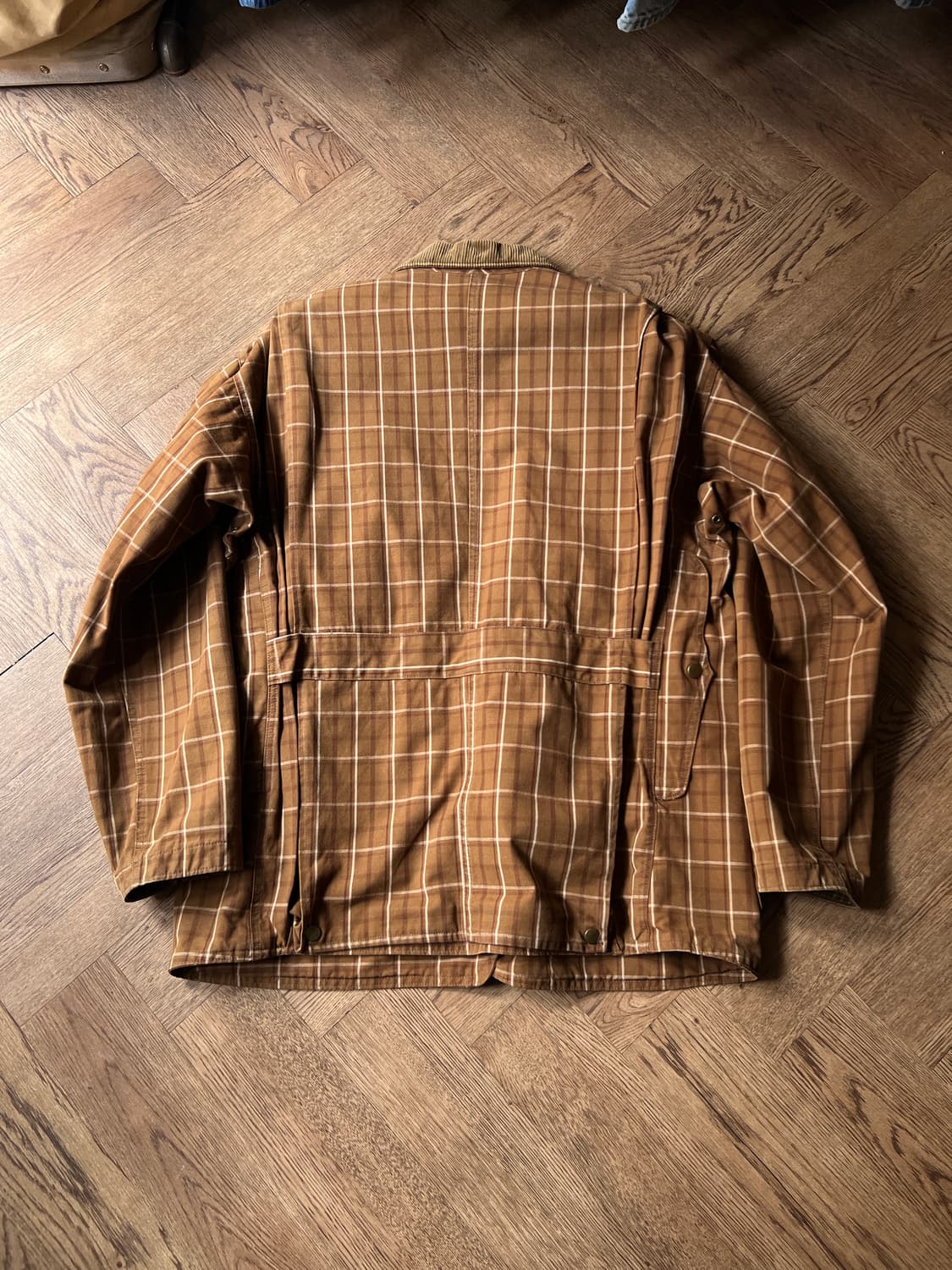 [M]폴로 랄프로렌 Made in USA 브라운 타탄체크 헌팅 자켓 상품이미지8