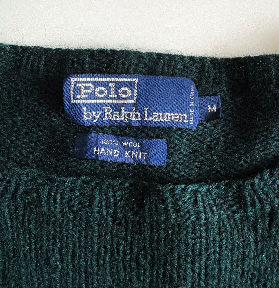폴로랄프로렌 울 핸드니트 M 상품이미지2
