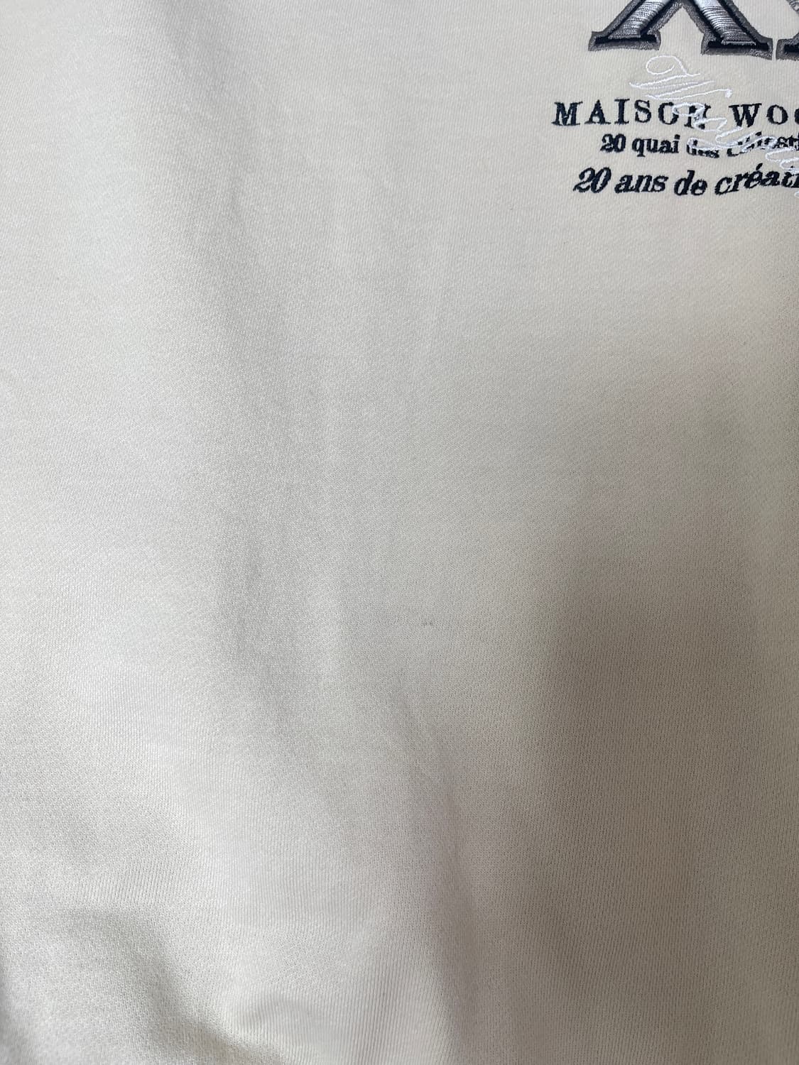 우영미 깃털 백로고 맨투맨 아이보리 48 상품이미지9