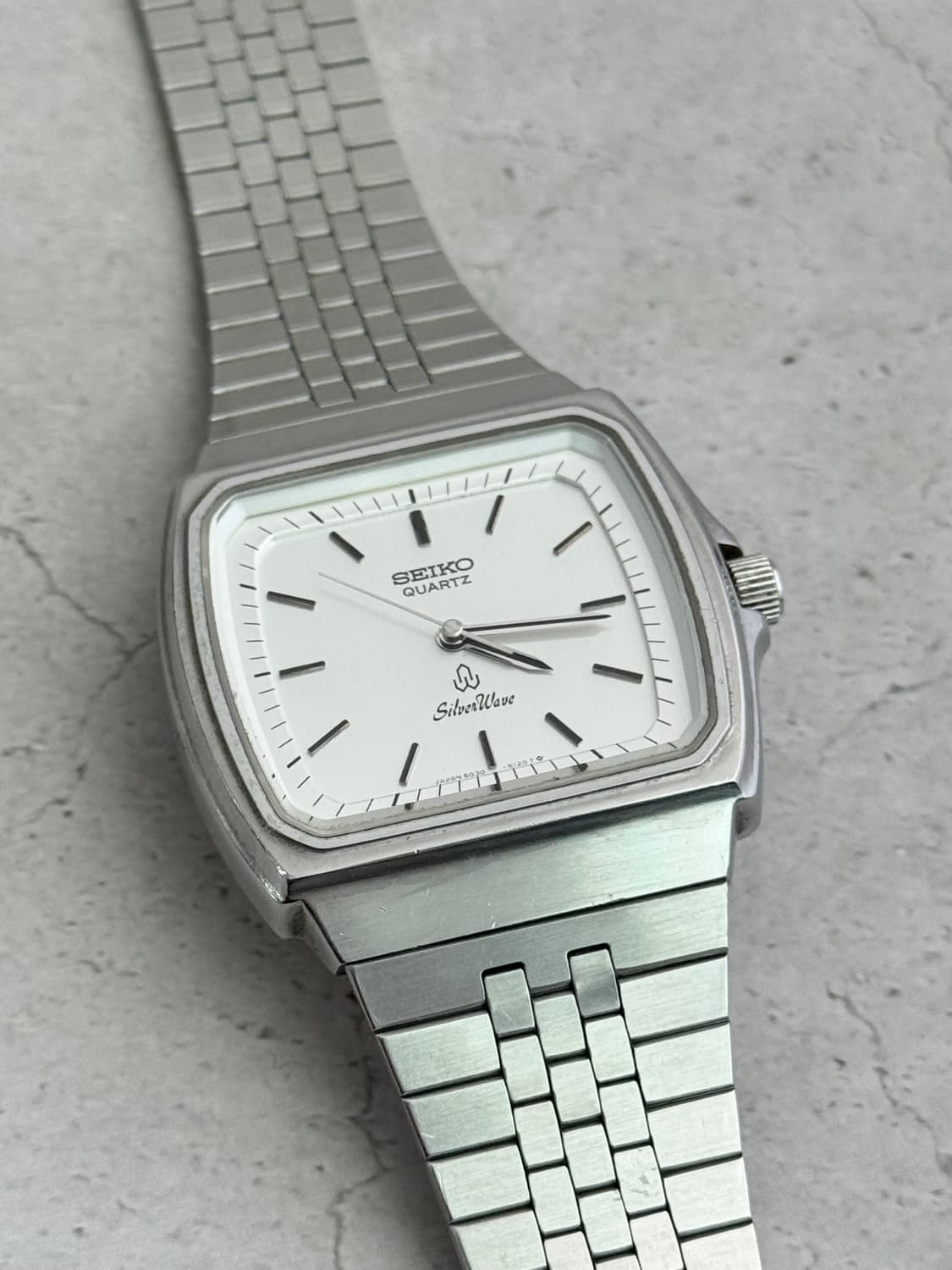80s 빈티지 세이코 실버웨이브 쿼츠 상품이미지4