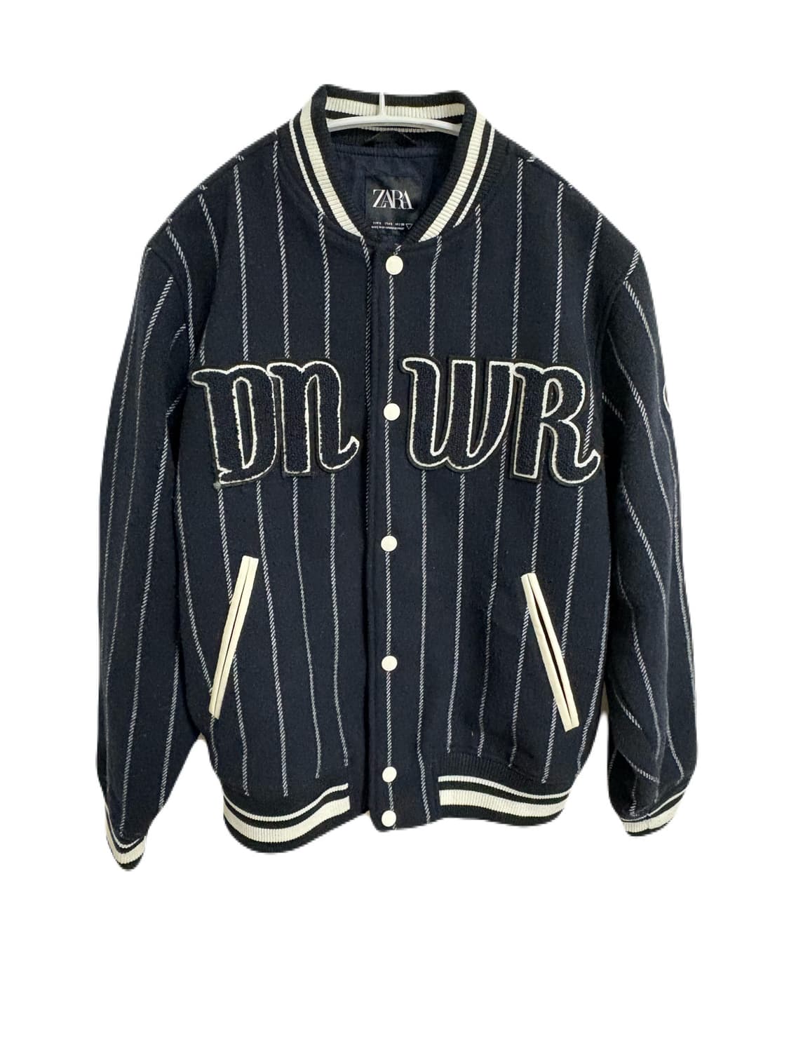 Zara 자라 스트라이프 바시티 자켓, 야구 점퍼 상품이미지2