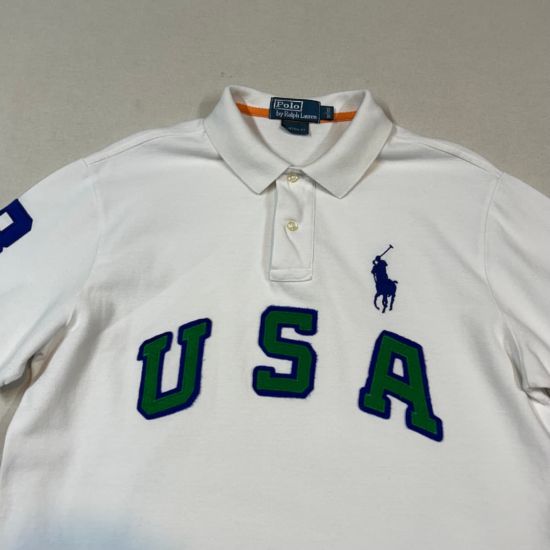 L) 폴로 랄프로렌 USA 패치 빅포니 반팔 카라티 상품이미지2