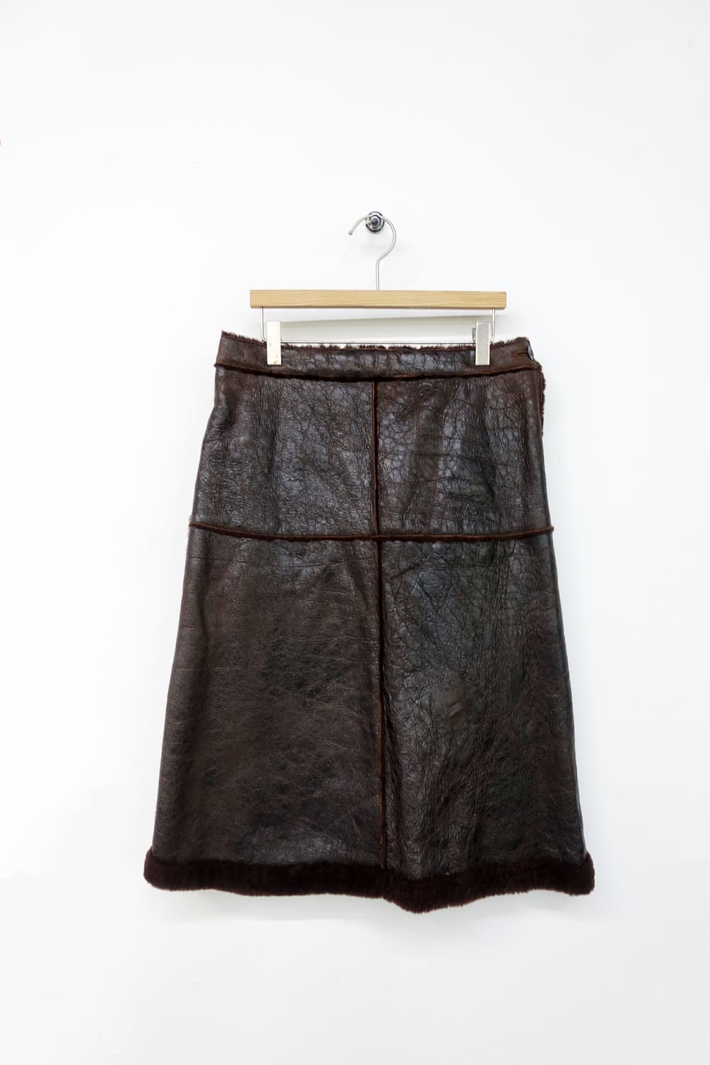 랑방 무스탕 스커트 상품이미지2