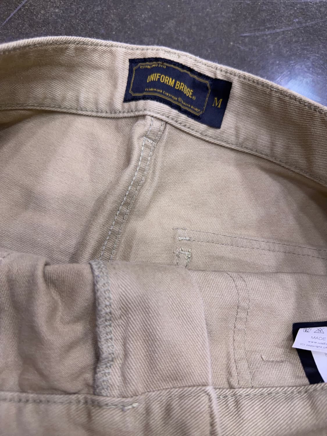 유니폼브릿지 퍼티그팬츠 베이지 M 상품이미지8