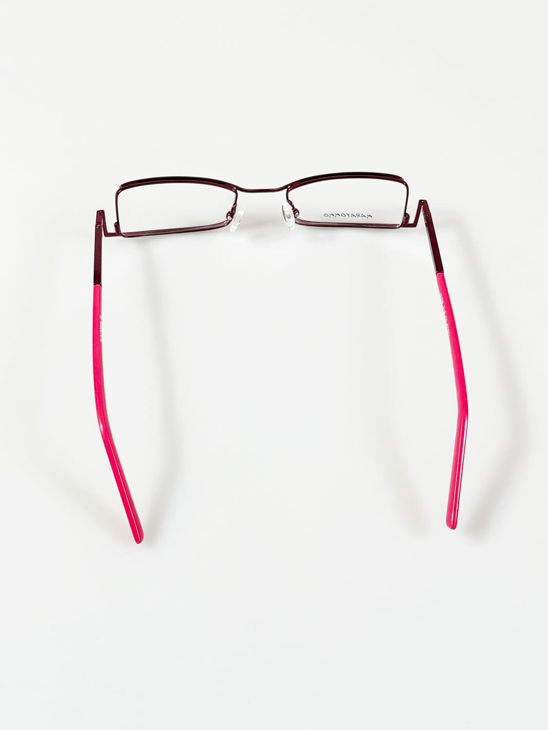 90s KARAYOKKO 슬림 스퀘어 언더림 빈티지 안경 상품이미지5