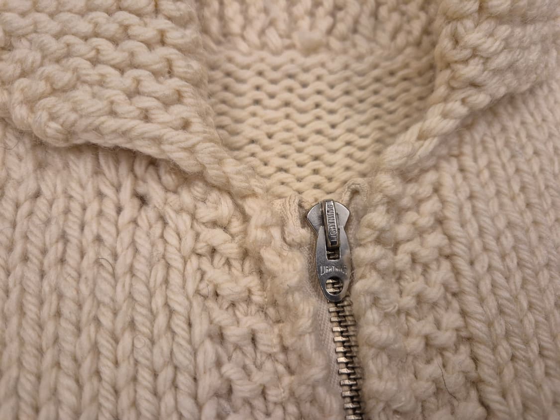 70s GOLF 헤비울 코위찬 집업 스웨터 상품이미지8