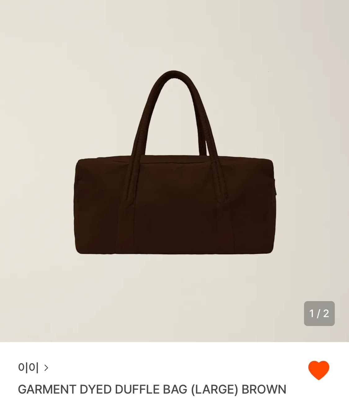 ee 누마레 더플백 라지 브라운 상품이미지1