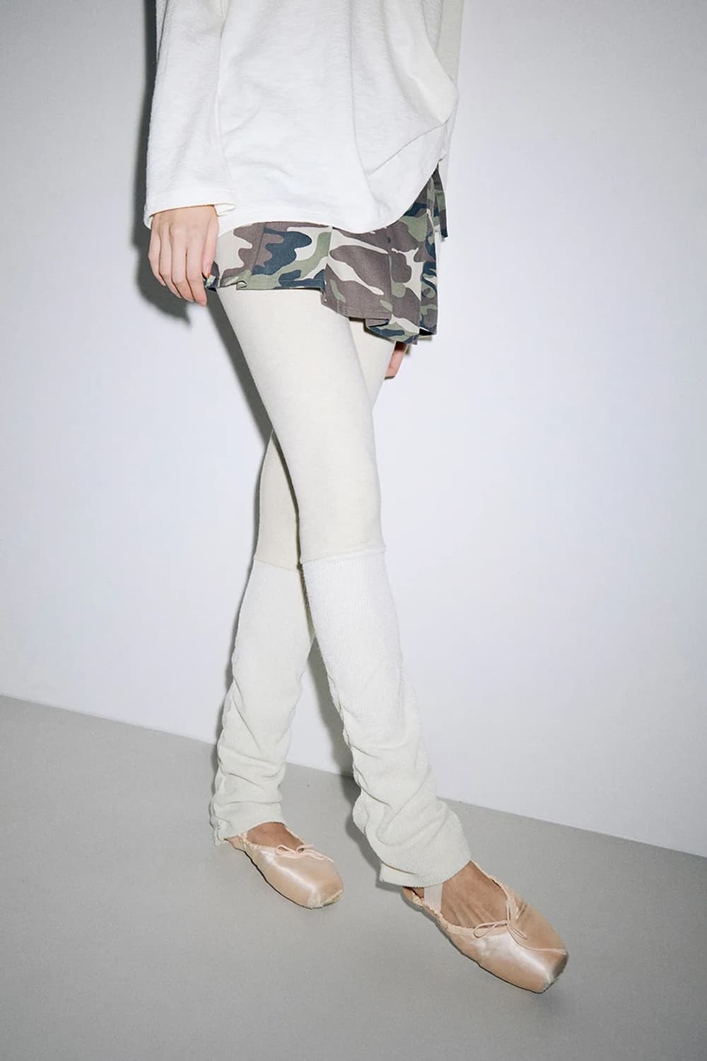 할로미늄 카모플라주 숏 스커트 상품이미지2